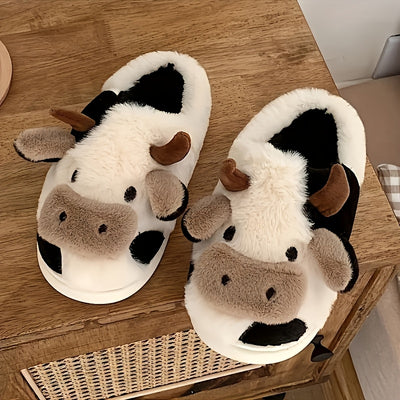 Koe Sloffen – Zachte en Warme Pluche Pantoffels