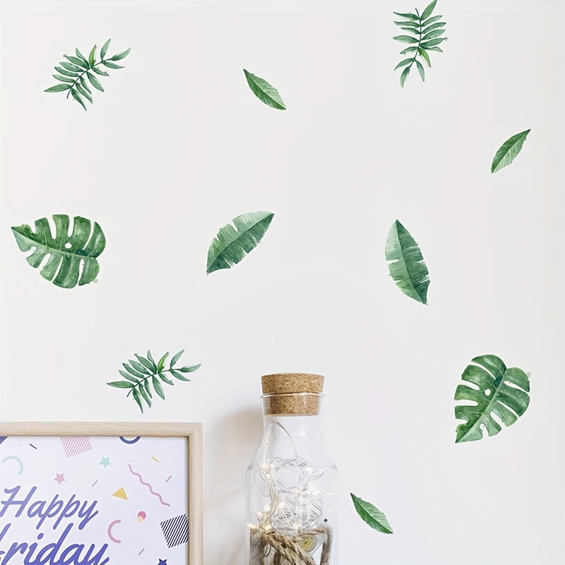 Groene Blad Muurstickers Set – Groene Touch in jouw Interieur