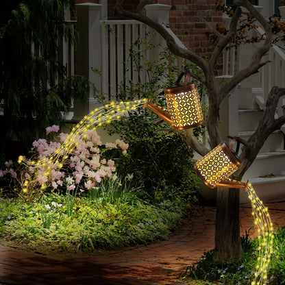 Solar Watering Can Lamp – Magische Tuinverlichting en Decoratie voor Buiten