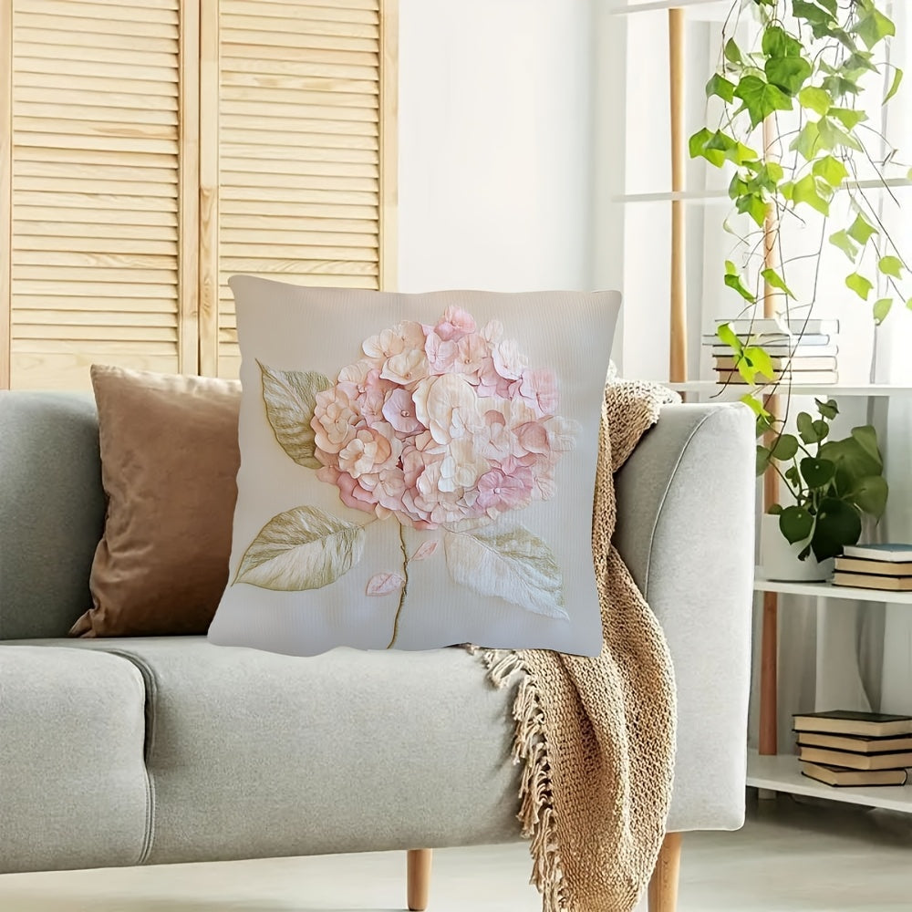 Hortensia Kussenhoes – Pastel Kleuren en Elegantie in je Interieur