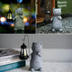 Solar Kat Beeld 'SolarPaws' – LED Kattenlamp voor Tuin & Balkon