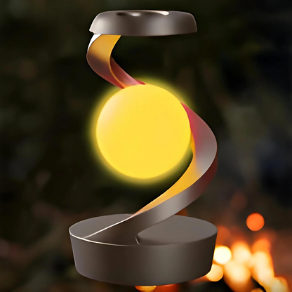 SpinCharge-Lampe – Innovatives Design mit kabellosem Laden. 