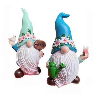 Voorjaars Gnome - Vrolijke Decoratie Kabouter voor Huis & Tuin
