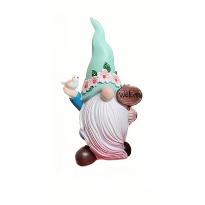 Voorjaars Gnome - Vrolijke Decoratie Kabouter voor Huis & Tuin