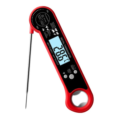 Digitale Vleesthermometer – Opvouwbaar, Verlicht & Met Flesopener