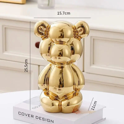 Ballon Beer Beeld – Unieke Glanzende Keramische Decoratie