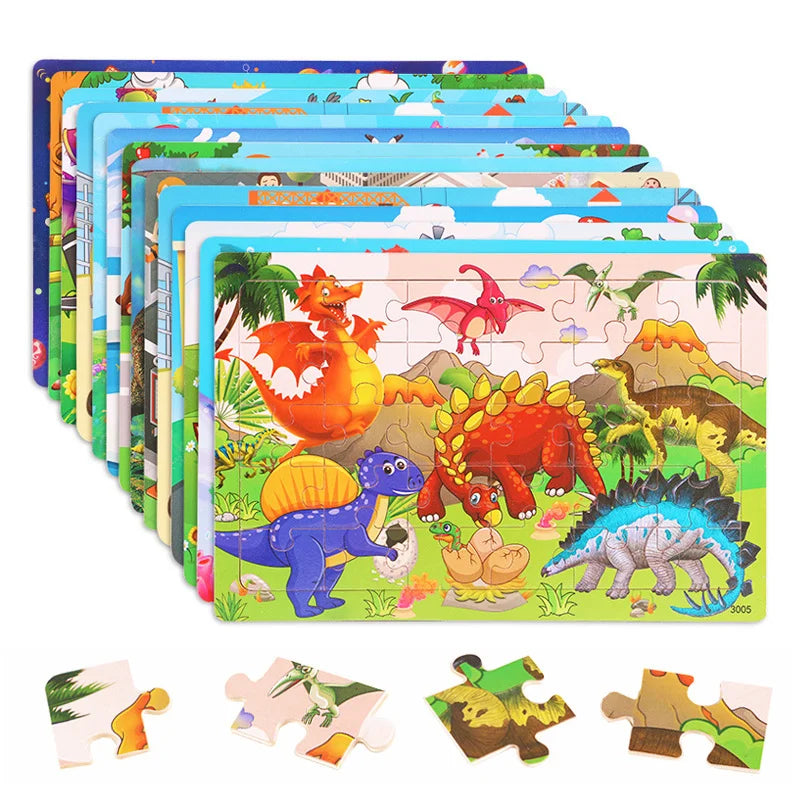 Educatieve Houten Puzzels  – Perfect voor Peuters & Kleuters