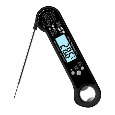 Digitale Vleesthermometer – Opvouwbaar, Verlicht & Met Flesopener