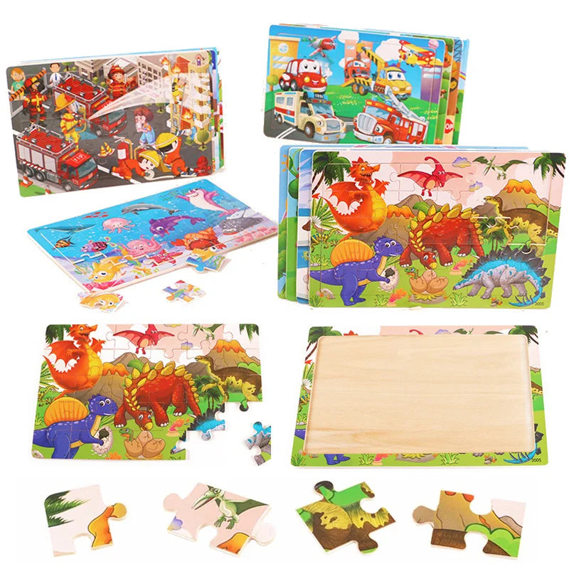 Educatieve Houten Puzzels  – Perfect voor Peuters & Kleuters