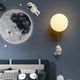 Maan & Astronaut Wandlamp – Magisch LED Licht voor de Kinderkamer