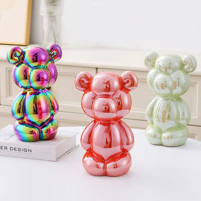 Ballon Beer Beeld – Unieke Glanzende Keramische Decoratie