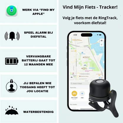 RingTrack | Verberg je AirTag, Bescherm je fiets tegen diefstal!