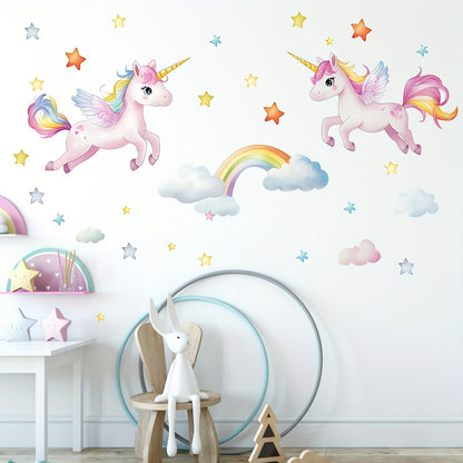 Eenhoorn Muursticker – Magische Decoratie voor je Kinderkamer