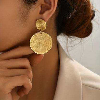 Trendy Gouden Oorbellen 'Lollipop' – Eenvoudige, Elegante Look