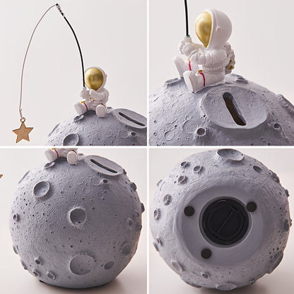 Astronaut op Maan Spaarpot – Perfect Cadeau voor Kinderen & Space Decoratie