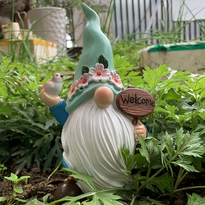 Voorjaars Gnome - Vrolijke Decoratie Kabouter voor Huis & Tuin