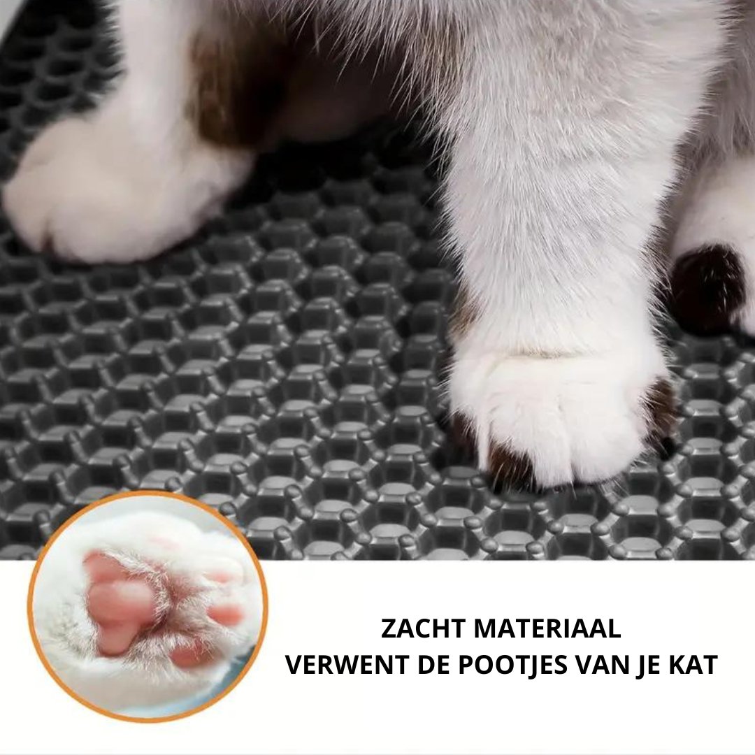 CleanPaws - Houd je Huis Schoon met Onze Effectieve Kattenbakmat - The Drops