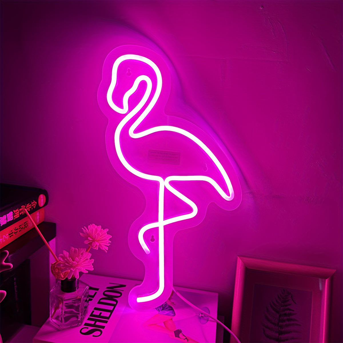 Neon Flamingo Verlichting – Stijlvolle Wanddecoratie voor een Tropische Sfeer