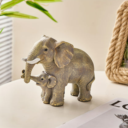 Olifant Moeder met Kind Beeld – Charmante Decoratie voor je Woonkamer & Interieur