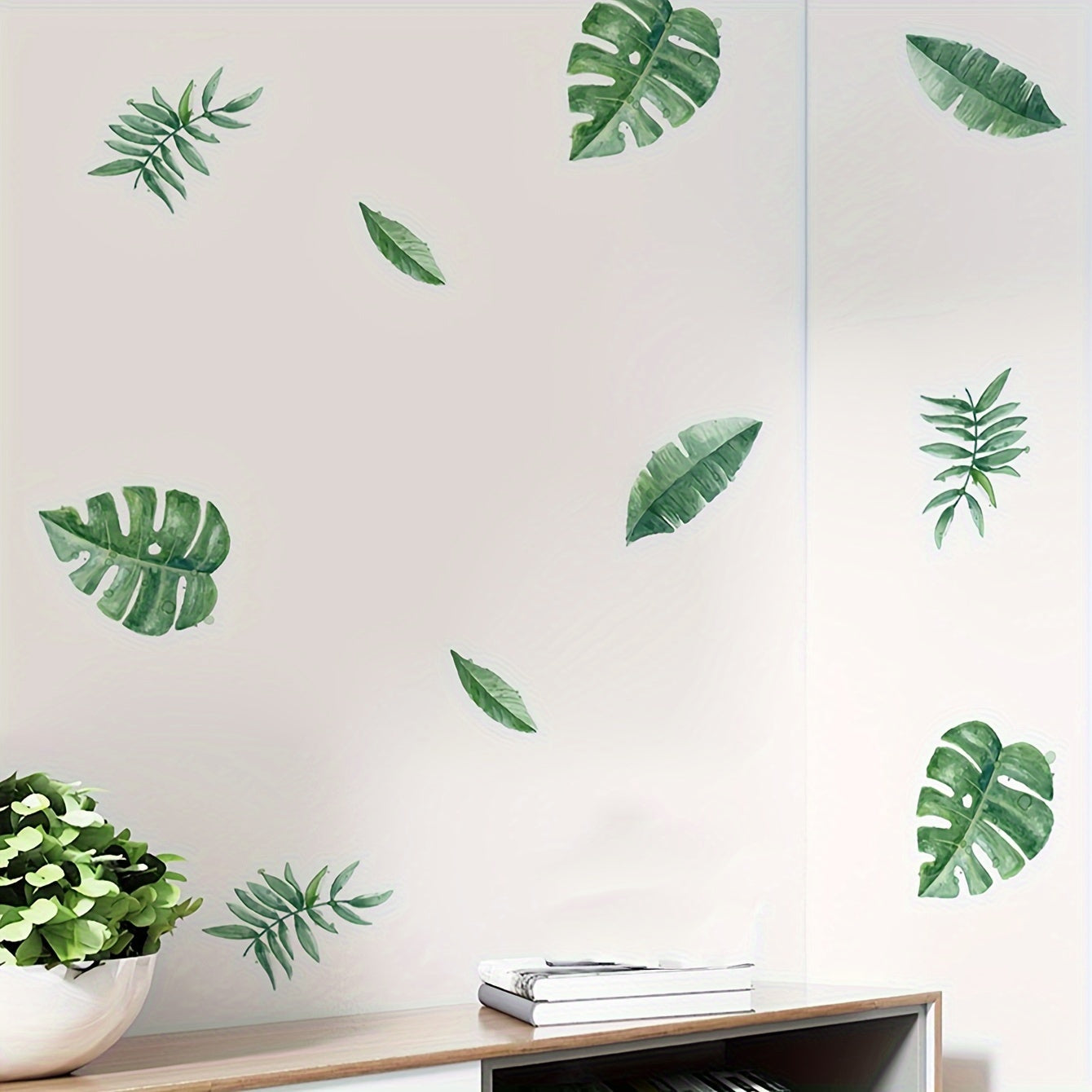 Groene Blad Muurstickers Set – Groene Touch in jouw Interieur