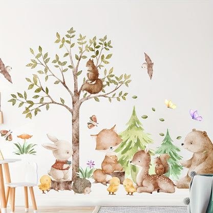 Bos Vriendjes Muurstickers – Creëer een Magisch Bos in je Kinderkamer