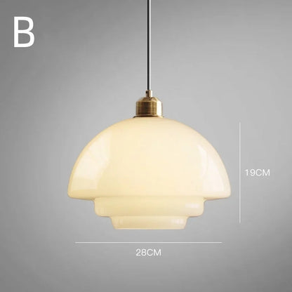 Japandi Witte Glazen Hanglamp – Minimalistische Elegantie voor een Stijlvol Interieur