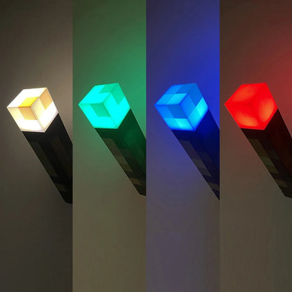 Minecraft Lamp – Veelzijdige LED Lamp, Zaklamp, Wandlamp en Nachtlampje