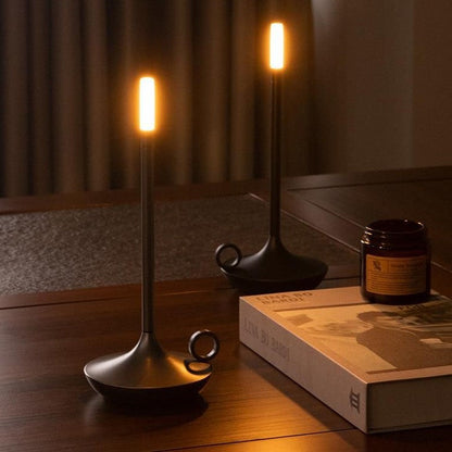 Nordic Candle Lamp – Scandinavische tafellamp, LED Lamp