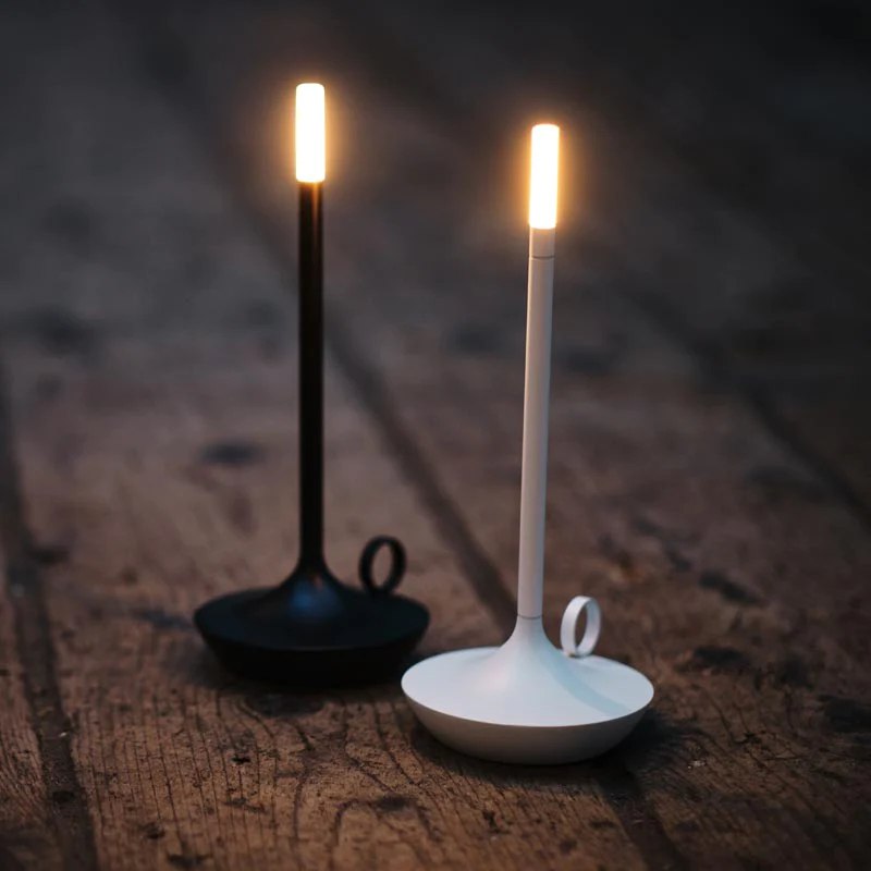 Nordic Candle Lamp – Scandinavische tafellamp, LED Lamp